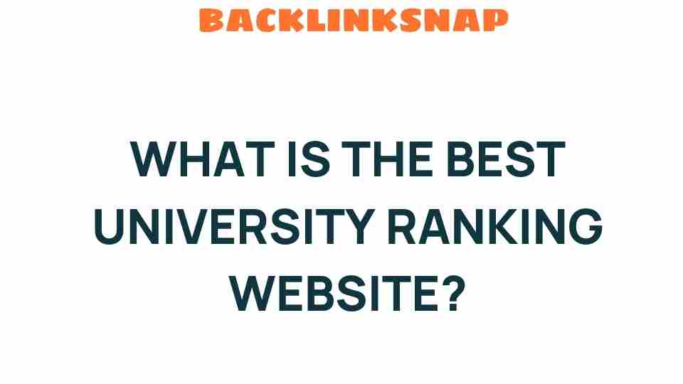 best-university-ranking-website