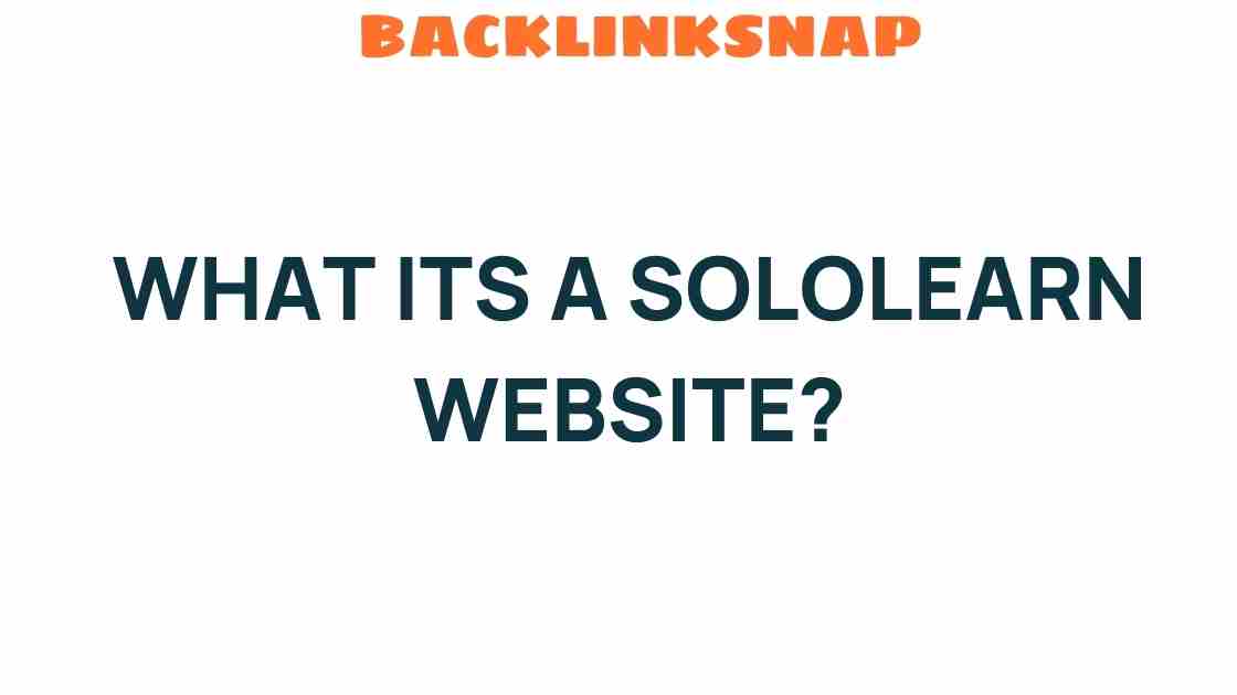 what-is-a-sololearn-website