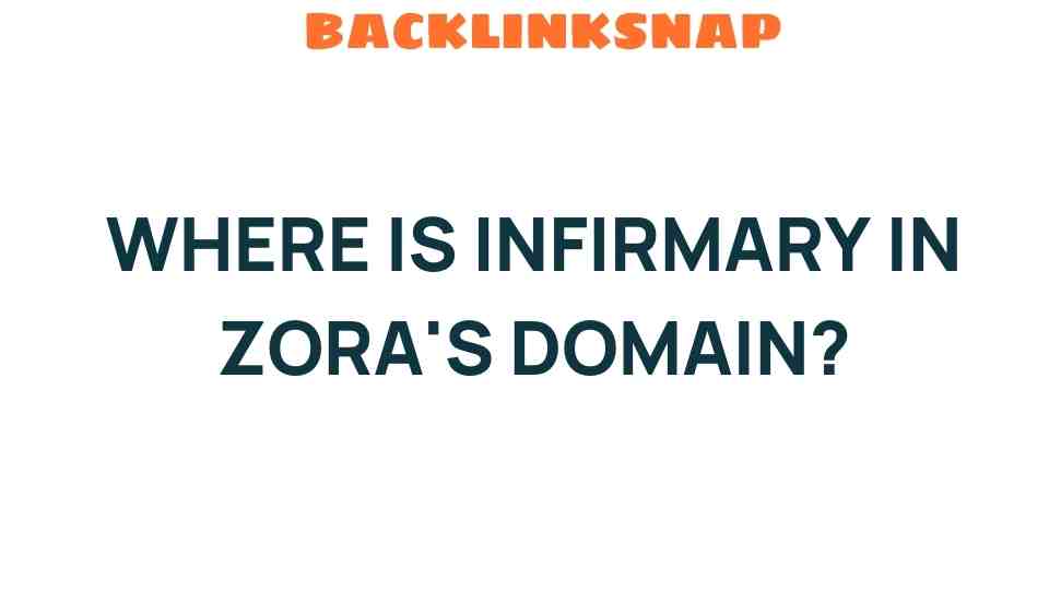 Discovering the Infirmary in Zora’s Domain: A Hidden Gem