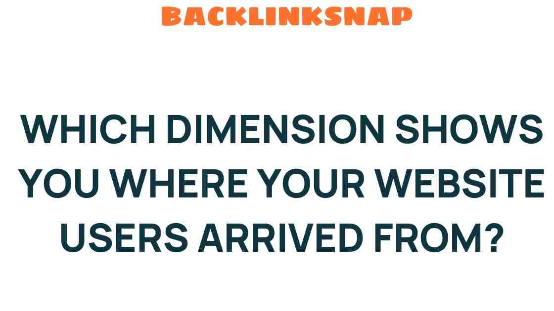 website-users-arrival-dimension