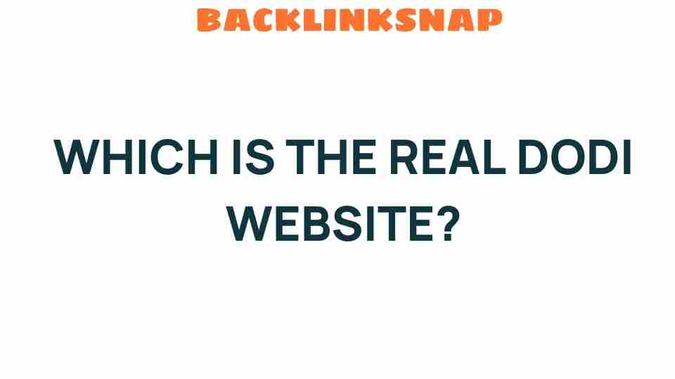 Discovering the Authentic Dodi Website: Unraveling the Mystery
