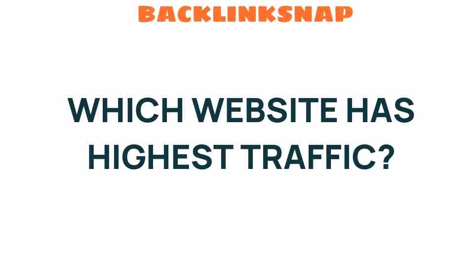 Which Website Dominates the Internet in Traffic Rankings?