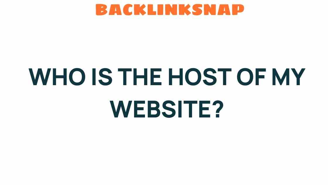 who-is-the-host-of-my-website